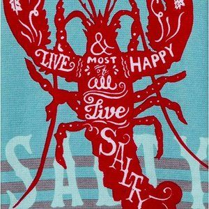 Kay Dee Designs Live Salty Lobster DP Dish Towel, 16 X 26, Various